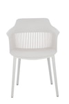 Kepler Brooks Senora Cafeteria Dining Chair in White Colour