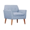 Thomas Fabric Lounge Chair in Blue Color
