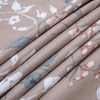 Taupe Floral Cotton 400 Tc flat  Double Queen Size Bedsheet With 2 Pillow Covers