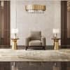 Granada Premium 1 Seater Fabric Sofa in Biscuit Velvet Colour