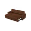 Noah  Pull Out Sofa cum Bed  in Brown Colour