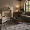 Jaipur Rugs Soft Geometric With Greek Key Border Wool 8x10 Feet Dhurrie Carpet Style 2