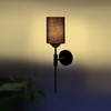 Devansh Metal Electric Wall Light in Black Colour with Black Shade Count of 1 Light