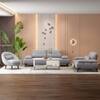 Barret 1 Seater Fabric Sofa in Grey Ice Colour