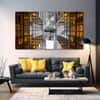 The Castle Decor Nature Art Wall Painting Wooden Framed 27x48 Inch (Style 2)