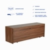 Yuko TV Unit with Two Drawers in Columbia Walnut Finish
