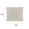 Anna Pale Whisper Knitted Cushion Cover  16X16 Inches