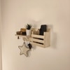 Tulip Wooden Wall Shelf Organiser With Key Holders