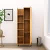 Hexa Engineered Wood Bookshelf Multipurpose Storage Rack in Giant Wood
