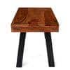 Mayfield Sheesham Wood Contemporary Rectangle Coffee Table In Natural Teak Finish