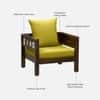 Rangrez Sheesham Wood 1 Seater Sofa in Provincial Teak Finish