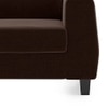 Edward 2 Seater Fabric Sofa in Dark Earth Colour