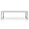 Marcel Rectangular Metal Coffee Table In White Gloss Finish
