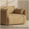 Cozychic Wood 1 Seater With Upholstery Non Storage Sofa In Yellow Colour
