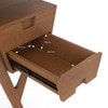 Arden Solid Wood Study Table in Amber Walnut Finish