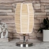 Dholak Bamboo table lamp with Steel Base =-39