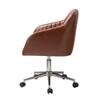 Doe Buck Colm Modern Brown Leatherette Office Chair
