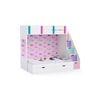 Pattern Dreams Bunk Bed with Storage in White Colour BKBB017