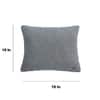 Flora Light Grey  And Vanilla Grey Melange Cushion Cover 18X18 Inches