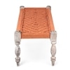 Hamilton Solid Wood Maachi Bench In Orange Canning