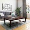 Botwin Rectangular Solid Wood Coffee Table In Mahogany Finish
