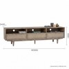 Scandinavian Forres TV Cabinet Natural Wood Finish
