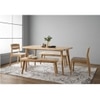 Scandinavian Loftus Bench Natural Wood Finish