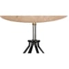 Ophelia Beige Jute Table lamp with Wood & Iron Base