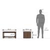 Adele Rectangular Engineered Wood Coffee Table In Classic Walnut Finish