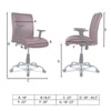 Teaauras High Back Executive Chair in Maroon Colour