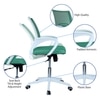 Naamikoa Mid Back Ergonomic Chair in Dark Green Colour