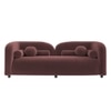Homro Velvet 2 Seater Sofa in Pink Colour