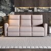 Canyon Three Seater Manual Fabric Recliner in Greige Beige Colour