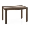 Atlas Crest Storage Solid Wood 4 Seater Dining Table In Danish Walnut Finish