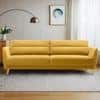 Rockson Fabric Sofa (Yellow)