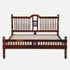 Nilaya Sheesham Wood Queen Size Non Storage Bed in Honey Oak Finish