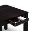 Arabia Solid Wood 4 Seater Storage Dining Table In Mahogany Finish