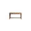 Silzar Solid Wood Bench In Provincial Teak Finish