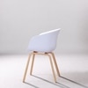 Kepler Brooks Modena Cafeteria Dining Chair in White Colour