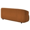 Morgen Boucle Fabric 2 Seater Sofa In Orange