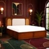 Virasat Solid Wood Comfort Queen Bed Box Storage Provincial Teak Finish Mattress 60 x 78 Inches