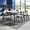 Acme Metal 6 Seater Dining Table in Black Powder Finish