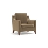 Abbey 1 Seater Fabric Sofa in Fawn Velvet Colour