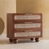 Abacus Solid Wood Chest of Drawers in Brown Colour