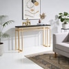 Modern Metal Console Table in Gold Colour