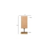 Faulkner Beige Jute table lamp with Square Natural Wood Base