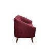 Nilo Velvet 3 Seater Sofa in Maroon Colour