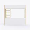 Pine Tree Single Size Bunk Bed In White & Teal Colour