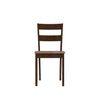 Dallas 4 Seater Dining Set with 4 Chairs (Rubberwood, Dark Cappuccino Finish)