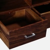 Sheesham Wood Tv Unit With Drawer In Scratch Resistant Provincial Teak Finish For TVs Up To 32 Inches